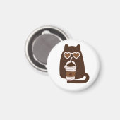 Aimant Support de téléphone en forme de chat mignon buvan (Recto/Verso)