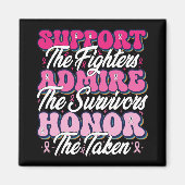 Aimant Support en ruban rose Admirez la sensibilisation a (Devant)