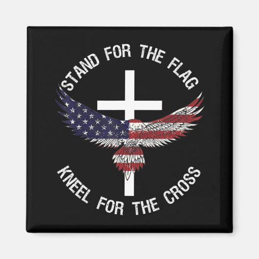 Aimant Support Patriotique Pour Le Pignon Drapeau Pour La (Devant)