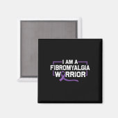 Aimant Support Purple Ribbon Warrier De Fibromyalgia Awar (Recto/Verso)