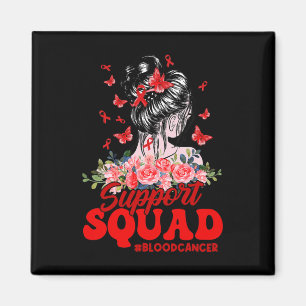 Aimant Support Squad Messy Bun Butterfly Red Ribbon Blood