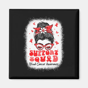 Aimant Support Squad Messy Bun Butterfly Red Ribbon Blood