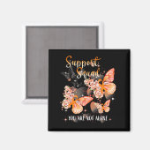 Aimant Support Squad Multiple Sclerosis Awareness Orange  (Recto/Verso)