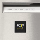 Aimant Support Squad Sarcoma Cancer Awareness Yellow Ribb (In Situ (Lave-vaisselle))