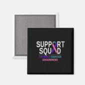 Aimant Support Squad Thyroide Cancer Awareness Month Ribb (Recto/Verso)
