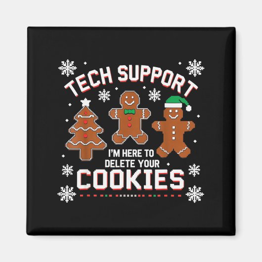 Aimant Support Technique de Noël Ici Pour Supprimer les C (Devant)