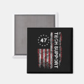 Aimant Support Technique Drapeau États-Unis Maison Blanch (Recto/Verso)
