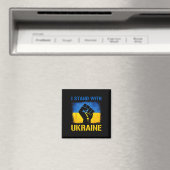 Aimant Support Ukraine Flag I Stand With Ukraine (In Situ (Lave-vaisselle))