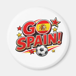Aimant Supporter de football Espagne Pied patriotique E