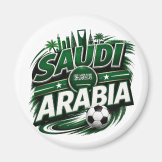 Aimant Supporteur de football d'Arabie saoudite | Suppo d