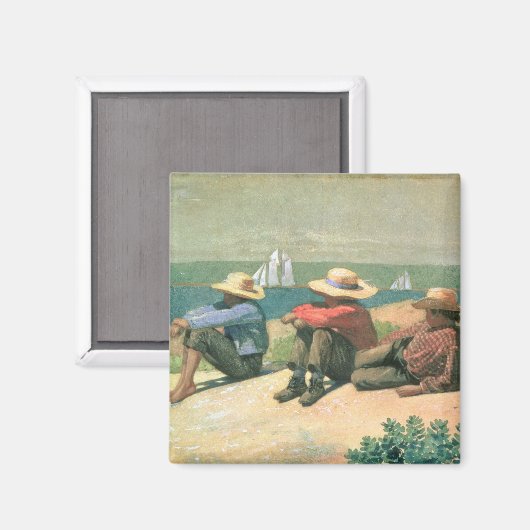 Aimant Sur la plage, 1875 (w/c) (Recto/Verso)