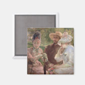 Aimant Sur la terrasse de Sevres, 1880 (huile sur toile) (Recto/Verso)