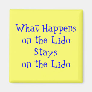 Aimant Sur le bleu de piscine découverte sur le jaune