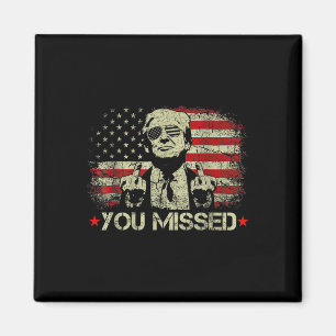 Aimant (sur le dos) Trump 2024 Us American Flag vous a ma