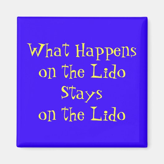 Aimant Sur le Lido (Devant)