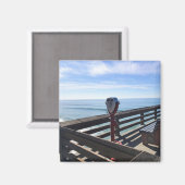 Aimant Sur Newport Pier, Newport Beach, Californie (Recto/Verso)