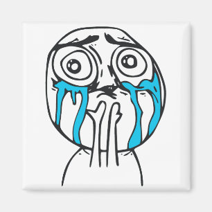 Aimant Surcharge de la mignonne face de la rage