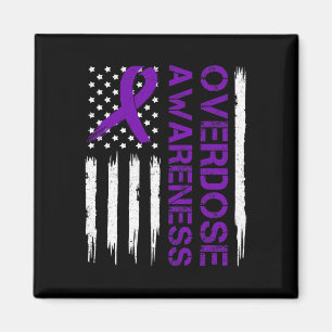 Aimant Surdose Pruple Ribbon Opioïde Surdose Sensibilisat