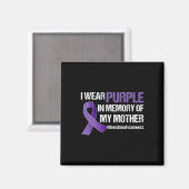 Aimant Surdose Sensibilisation Violet Ruban Mémoire De Mo (Recto/Verso)