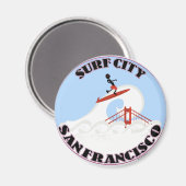 Aimant Surf City San Francisco (Recto/Verso)