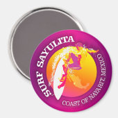 Aimant Surf Sayulita (Recto/Verso)