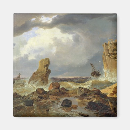 Aimant Surf sur une côte rocheuse, 1835 (Devant)