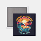Aimant Surf Tout L'Été (Recto/Verso)