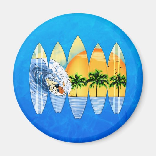Aimant Surfer Et Surf (Devant)