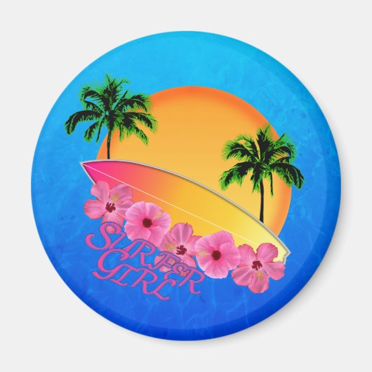 Aimant Surfer Girl (Devant)