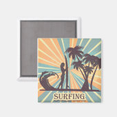 Aimant Surfer Girl (Recto/Verso)