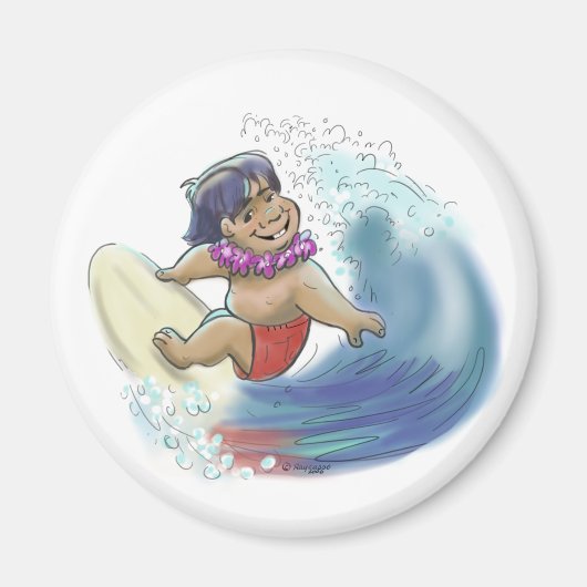 Aimant Surfer hawaïen (Devant)