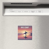 Aimant Surfer moderne Sunset Gold Coast Australie (In Situ (Lave-vaisselle))