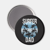 Aimant Surfer papa (Recto/Verso)
