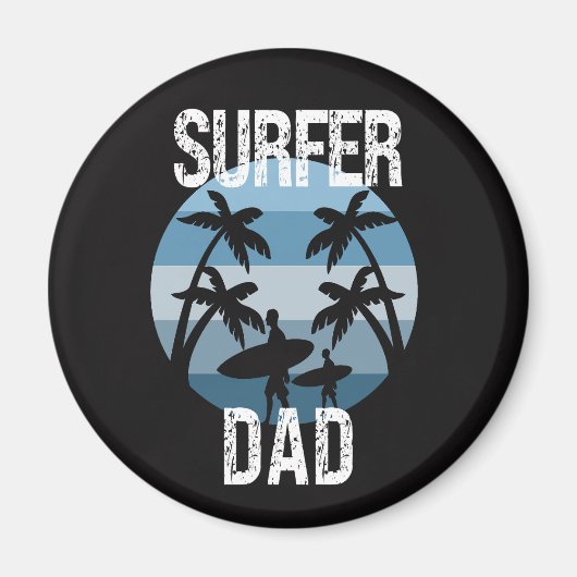 Aimant Surfer papa (Devant)