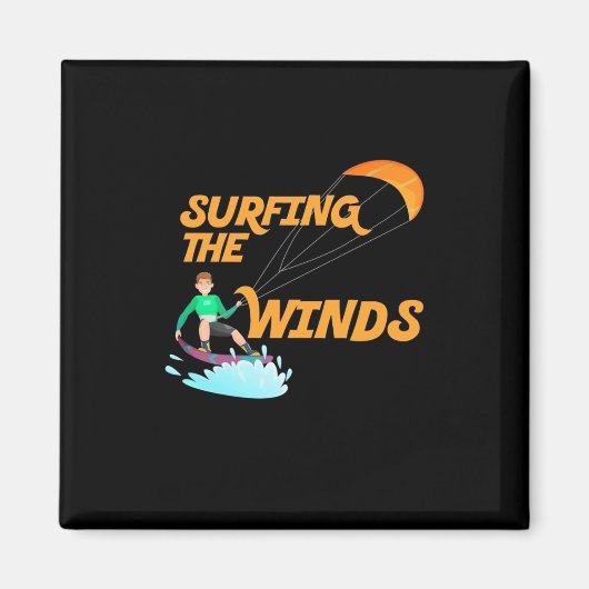 Aimant Surfer Sur Les Vents (Devant)