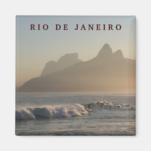 aimant "Surfers at Arpoador, Rio de Janeiro" (Devant)