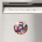 Aimant Surprise de Noël Rottweiler (In Situ (Lave-vaisselle))