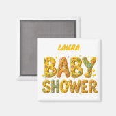 Aimant Surprise pour la baby shower (Recto/Verso)