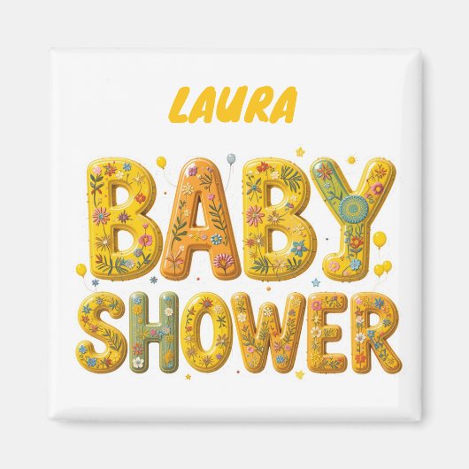 Aimant Surprise pour la baby shower (Devant)