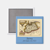 Aimant Surrey Comté Angleterre Ancien Atlas Antiquaire Ca (Recto/Verso)