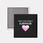 Aimant Survie Open Heart Chirurgie Coeur Attaque cardiaqu (Recto/Verso)