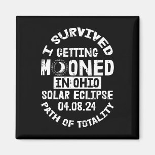 Aimant Survié Se Mooner Dans L'Ohio Solaire Eclipse Apri
