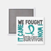 Aimant Survivant 5 Cancer de l'ovaire (Recto/Verso)