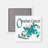 Aimant Survivant 6 Cancer de l'ovaire (Recto/Verso)