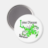 Aimant Survivant 6 Maladie de Lyme (Recto/Verso)