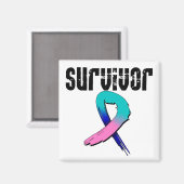 Aimant SURVIVANT du cancer de la thyroïde (Recto/Verso)