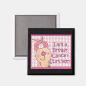 Aimant Survivant du cancer du sein (Recto/Verso)