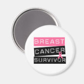 Aimant Survivant du cancer du sein (Recto/Verso)