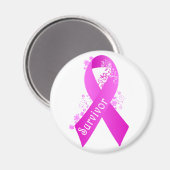 Aimant Survivant du cancer du sein (Recto/Verso)