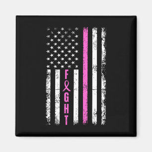 Aimant Survivant du sein American Flag Cancer du sein Awa